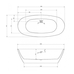 Ванна Abber Kristall 170x75 AT9703